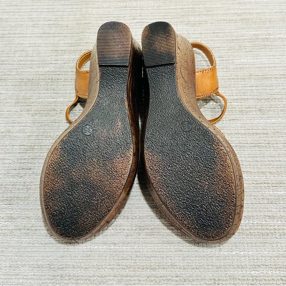 Vintage WINGS Classic Brown Leather Sandals Boho Hippie Style Women’s Size 5‎